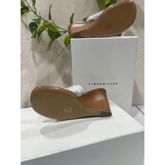 BUNDLE FOR LETTY - Simon Miller Women's F251 Bil Thong Wedge Sandals - Toffee 10 - Picture 4 of 10